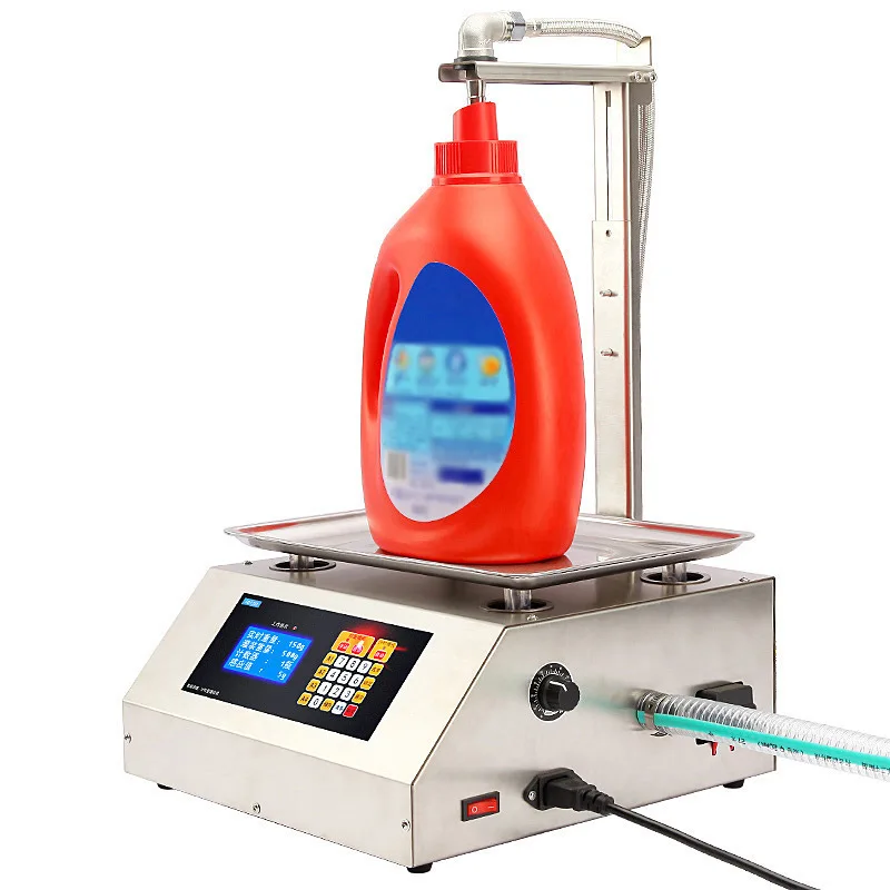 

Liquid filling machine Small laundry detergent, detergent, edible oil numerical control Weighing automatic quantification
