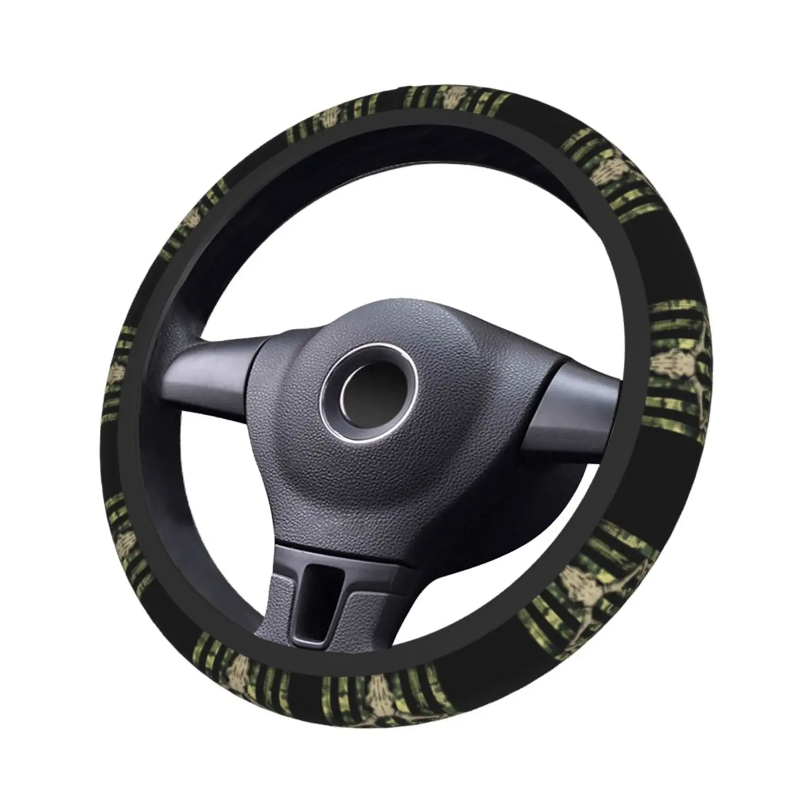 Camo Camouflage American Flag Hunting Deer Car Steering Wheel Cover 37-38 Anti-slip Colorful Auto Decoration Car Accessories - view 4