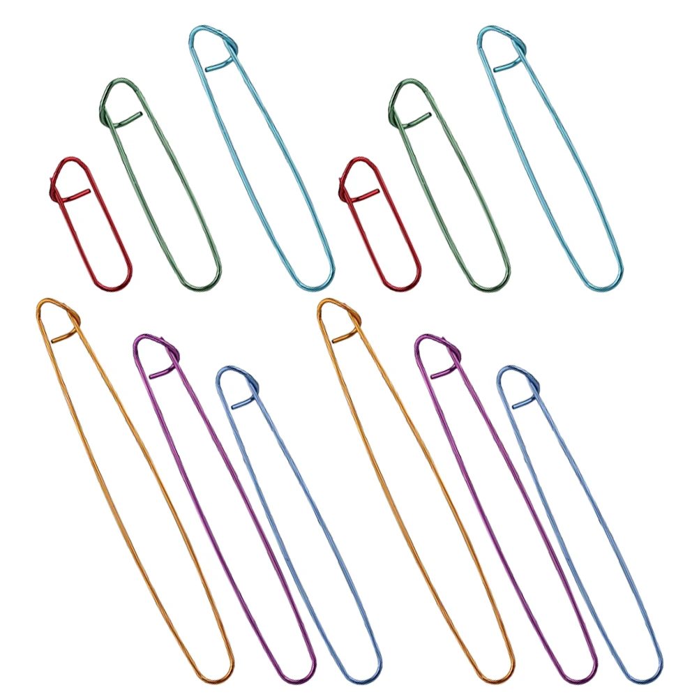 

12 Pcs Anti-wire Fixing Device Crochet Knitting Needles Yarn Hook Blocking Aluminum Cable for Pins Hooks Crocheting