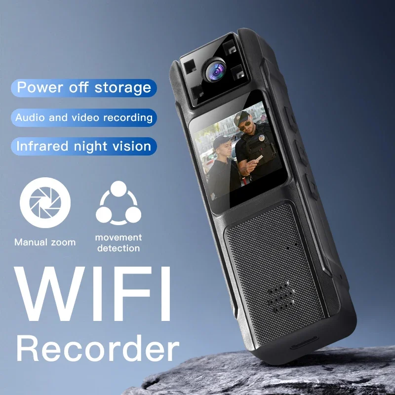 새로운 1080P WiFi 미니 카메라 - 야간 투시 기능, 동작 감지 DVR, 가정용 루프 녹화 기능을 갖춘 휴대용 바디 착용 카메라