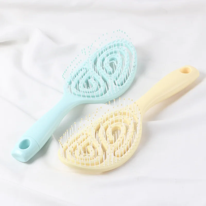 Big Bend Comb Hair Comb Curly Ribs Hollow Hair Tools for Home Hair Brush Massage Brushes Head Combs Scalp Massage Brush