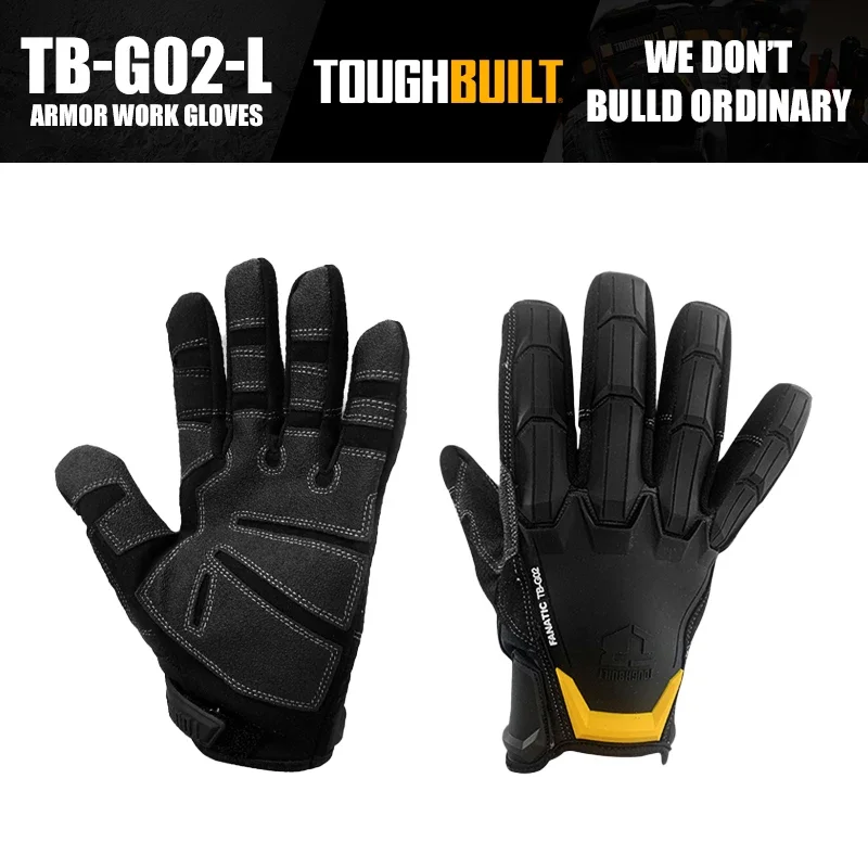 

ToughBuilt TB-G02-L/TB-G02-XL Armor Work Gloves Protective Tools Accessories