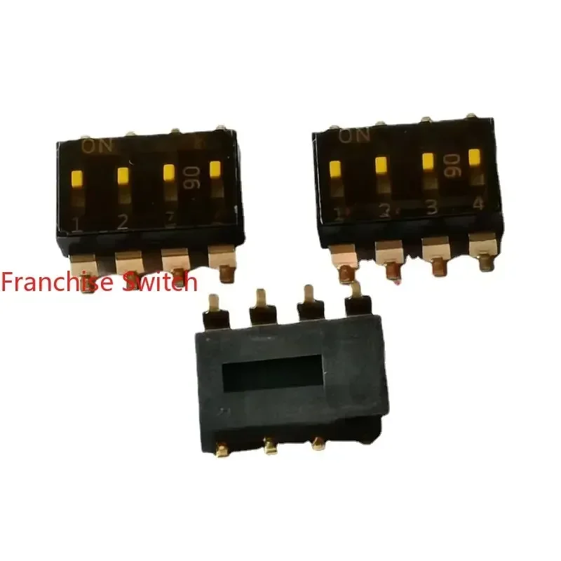 

10 шт. EMR-0415T-V-T/R DIP-переключатели с шагом 2,54 мм, SMD, 4-битный код, золотое покрытие