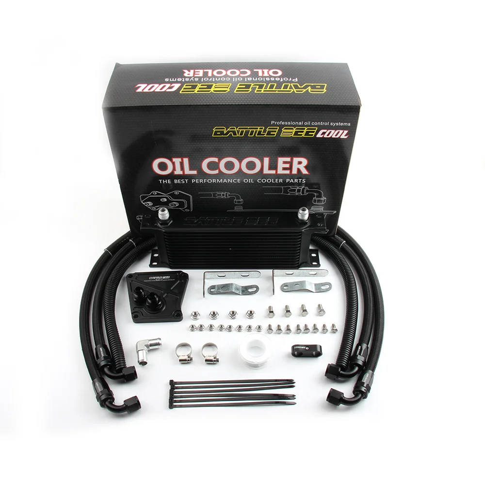 

Automotive transmission cooler kit for CVT transmission cooler kit track version.