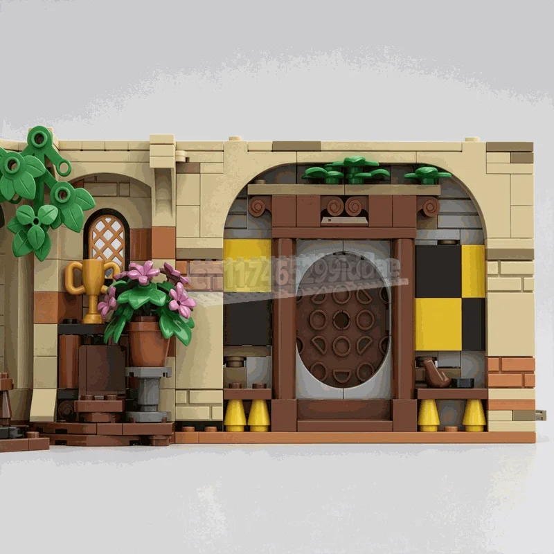 586Parts Cozy Underground Common Room Building Blocks Medieval Interior Scene Detailed Art Model DIY Assembly Display Gift Toy