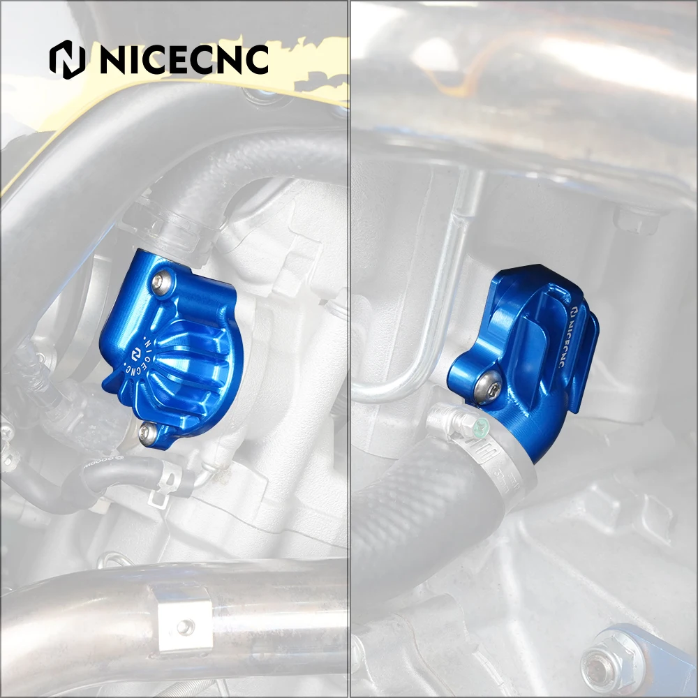 

NICECNC For Raptor Yamaha 700 Aluminum Water Pump Inlet Outlet Cover For Yamaha Raptor 700 2006-2024 Raptor 700R 2009 2011-2024