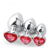 Metal Anal Plug for Women Men Couples Butt Plug Butt Toy Adult Game Masturbator Anal S/M/L Diamond Sex Toy for Adult Products