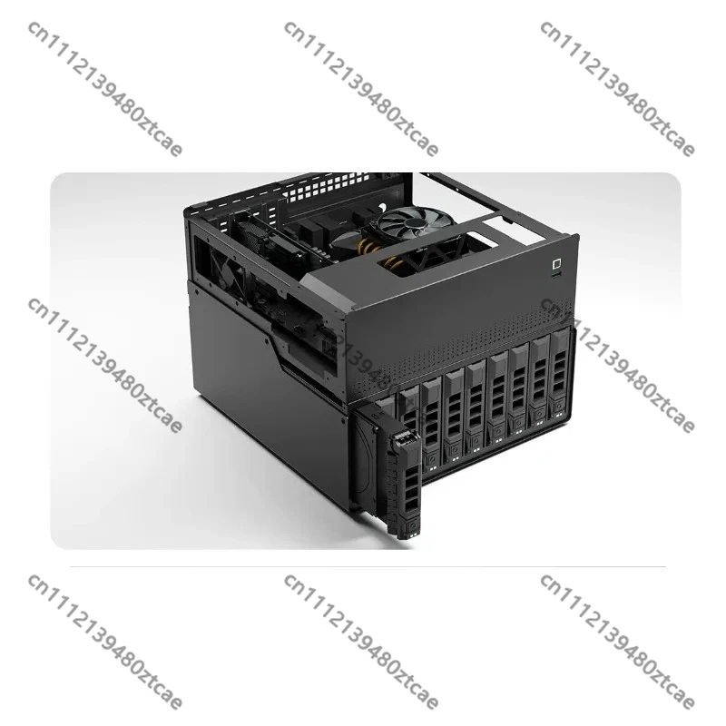 

N10 NAS Chassis 10+2 Disk Position MATX Black Case PCI-E 1U Power Supply