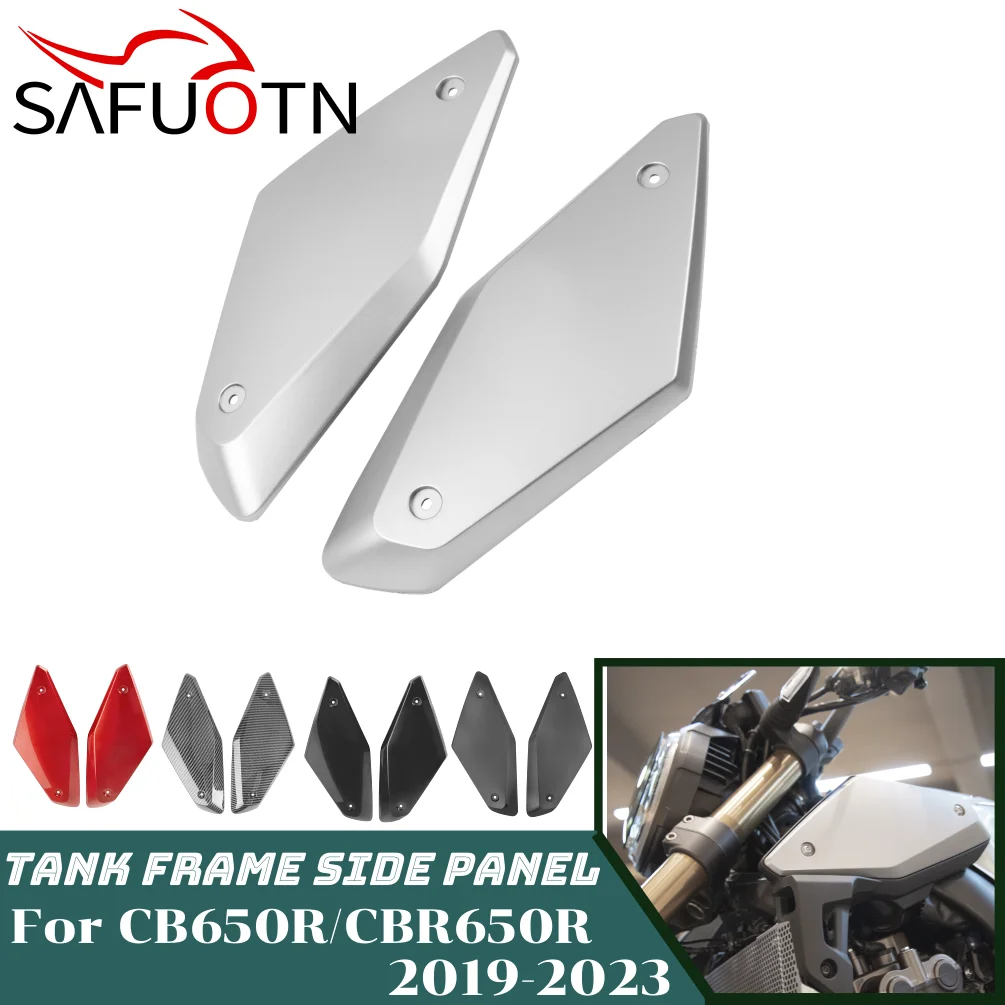 Cubierta de Panel lateral para marco de tanque de motocicleta, carenado Protector de carcasa para Honda CB, CBR 650R, 2019, 2020, 2021, 2022, 2023,