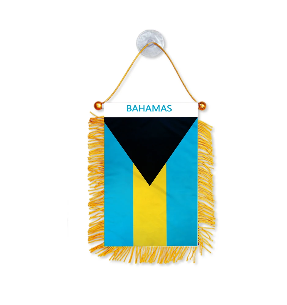Directly Delivery Car Window Decoration Stain Bunting Pennant BAHAMAS Flags
