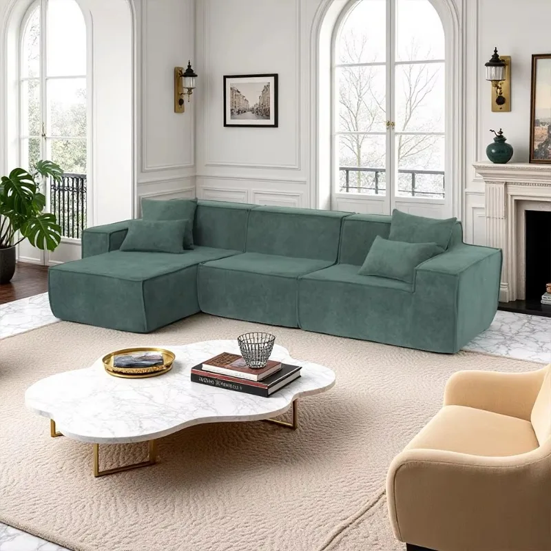 Modern Compressed Furniture Sectional Sofa Compression Funiture Living Room Fabric Sofa Set