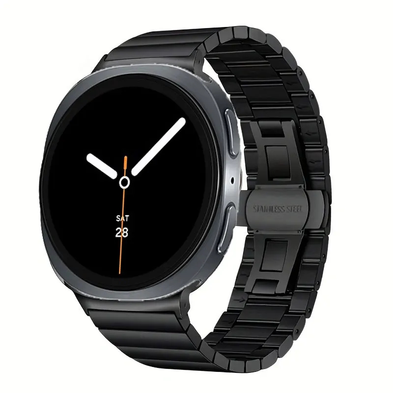 حزام معدني لهاتف سامسونج جالاكسي واتش الترا 1 2 47 ملم 2025 حزام كوريا من الفولاذ المقاوم للصدأ لساعة جالاكسي 8 40 44 ملم/8 سوار كلاسيكي