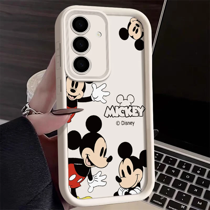 Dinsey Mickey Mouse Cartoon Cute Kawaii Phone Case For Samsung A 14 15 S 21 22 23 24 25 35 52 53 54 5G Plus Y2K Creative Cover