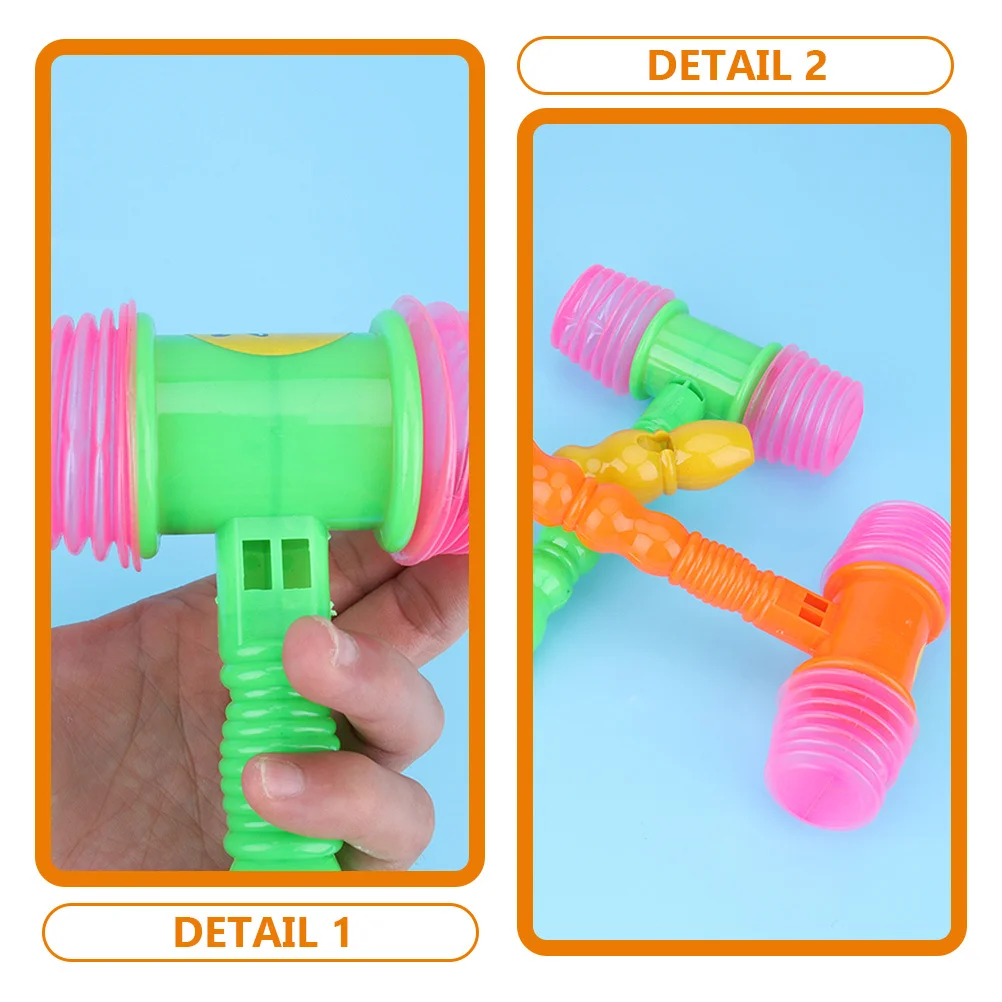 8 قطع مطرقة صار للأطفال بلاستيكية صغيرة خفيفة الوزن تفاعلية قصف أطفال حفلة ألعوبة مطرقة أطفال #1