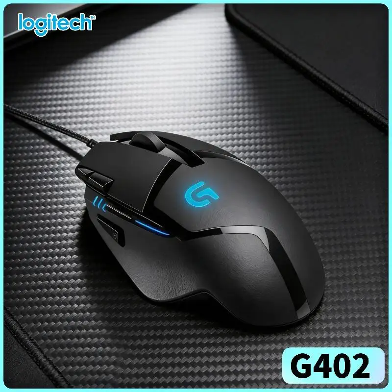 

Игровая мышь Logitech G402 Hyperion Fury проводная, 8 программируемых кнопок, отслеживание движений 500+ IPS, противоскользящая, для ПК-геймеров