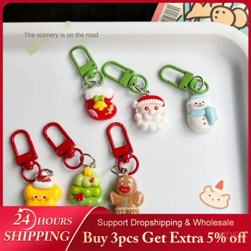 Creative Small Gifts Lovely Design Festive Couple Christmas Keychain Christmas Gifts Best Choice Cartoon Keychain Cute Key Chain