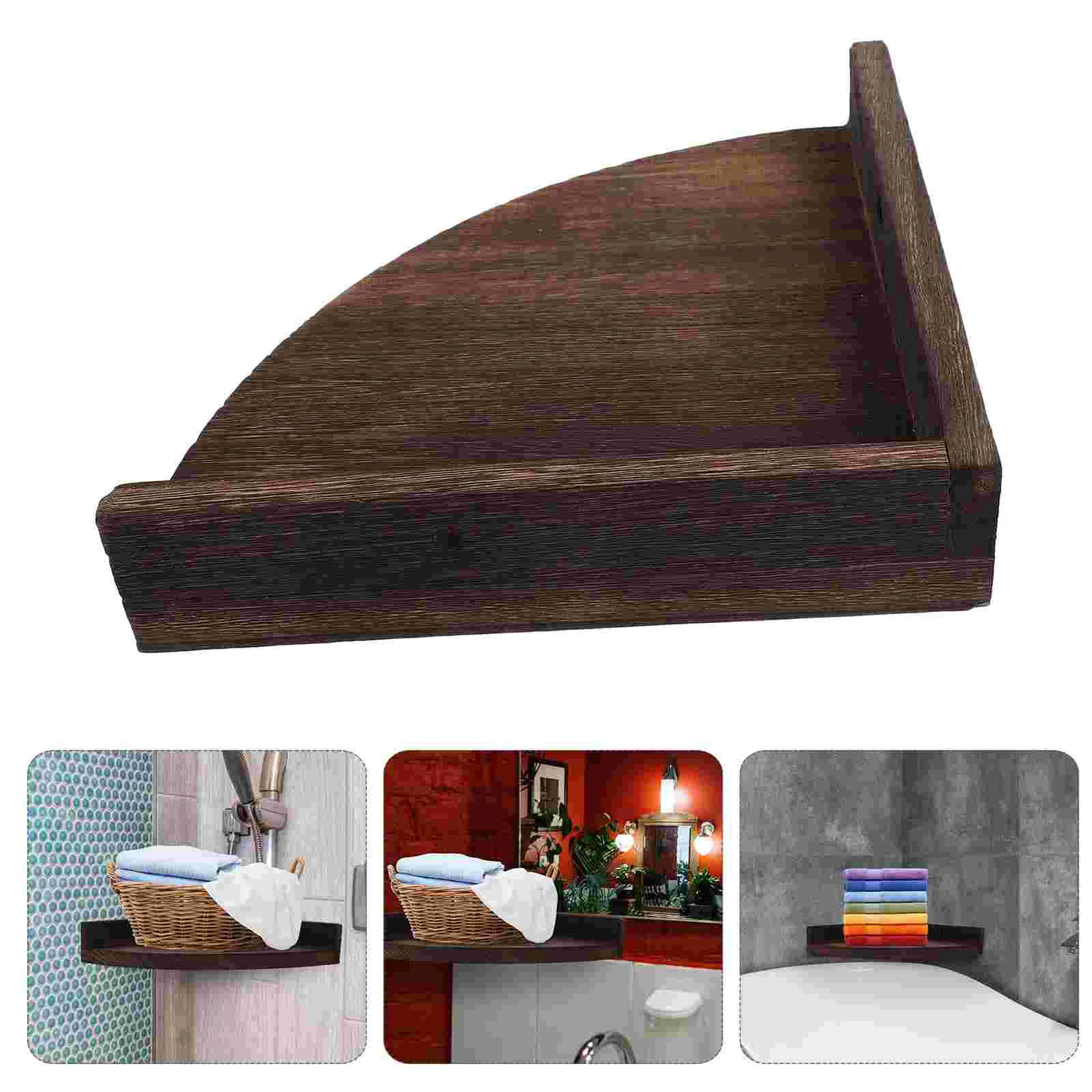 Corner Shelf Floating Wall Mounted Storage Shelves For Decor Book Stand Wall-mounted Wood