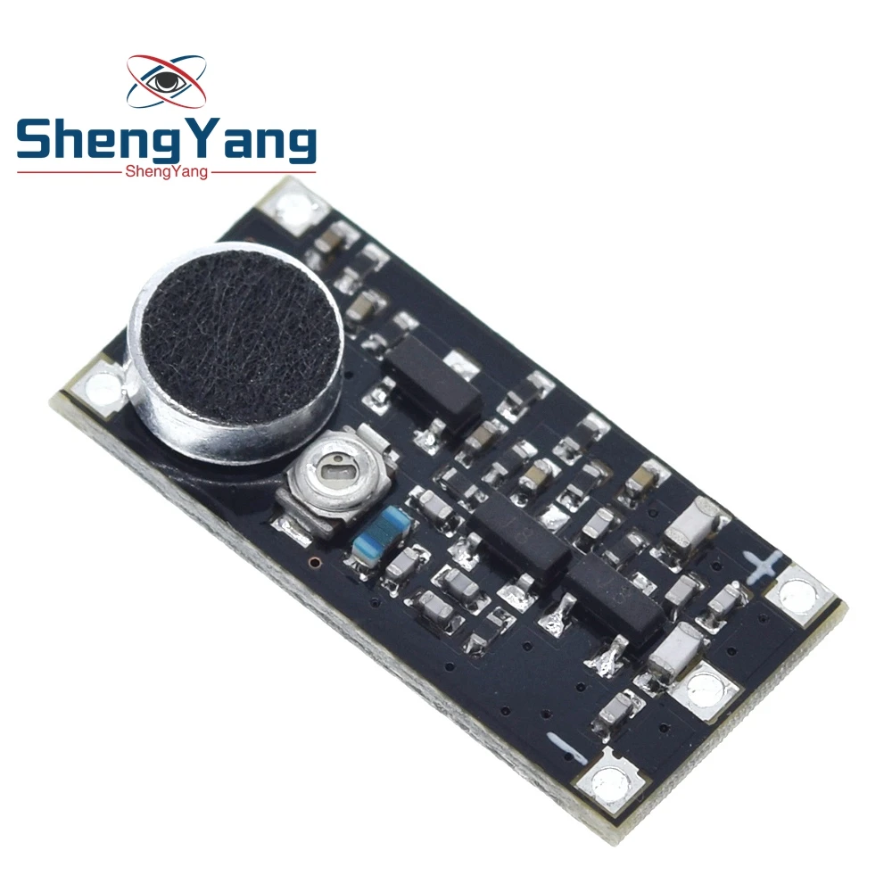 TZT 88-115MHz FM Wireless Microphone Surveillance Transmitter Module Board For Arduino Adjustable Capacitor DC 2V 9V 9mA Voltage