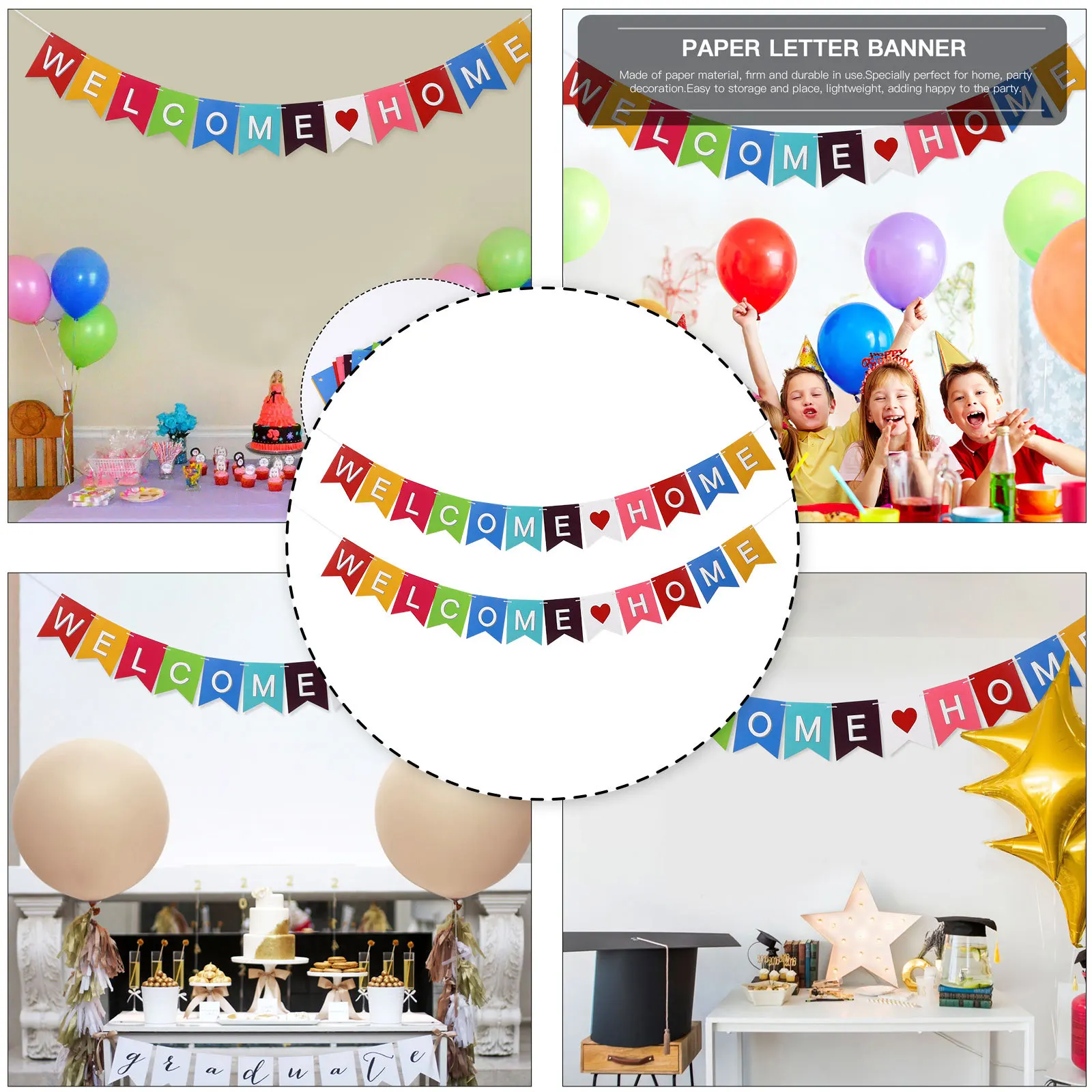 

1pc Paper Swallow Tail Flag Bunting Colorful Hanging Banner For Party Wedding Decoration Photo Prop Room Decor Ornaments