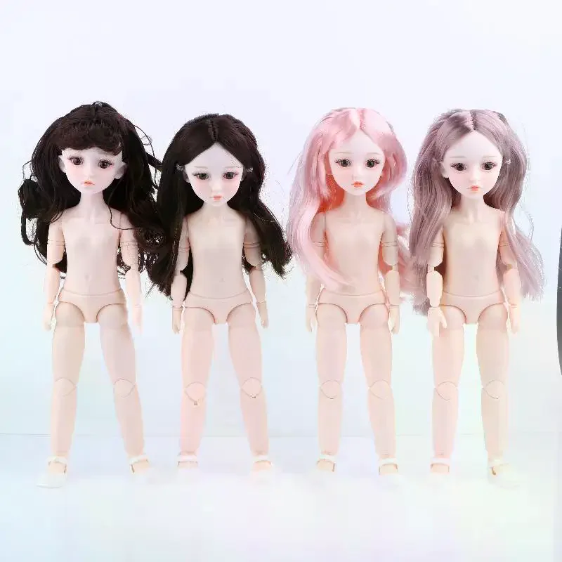 

Series TY2-1/6 30cm Nude Dolls Delicate Makeup Doll 3D Simulation Eye 20 Movable Joints Head+Body+Shoes Girls Birthday Present