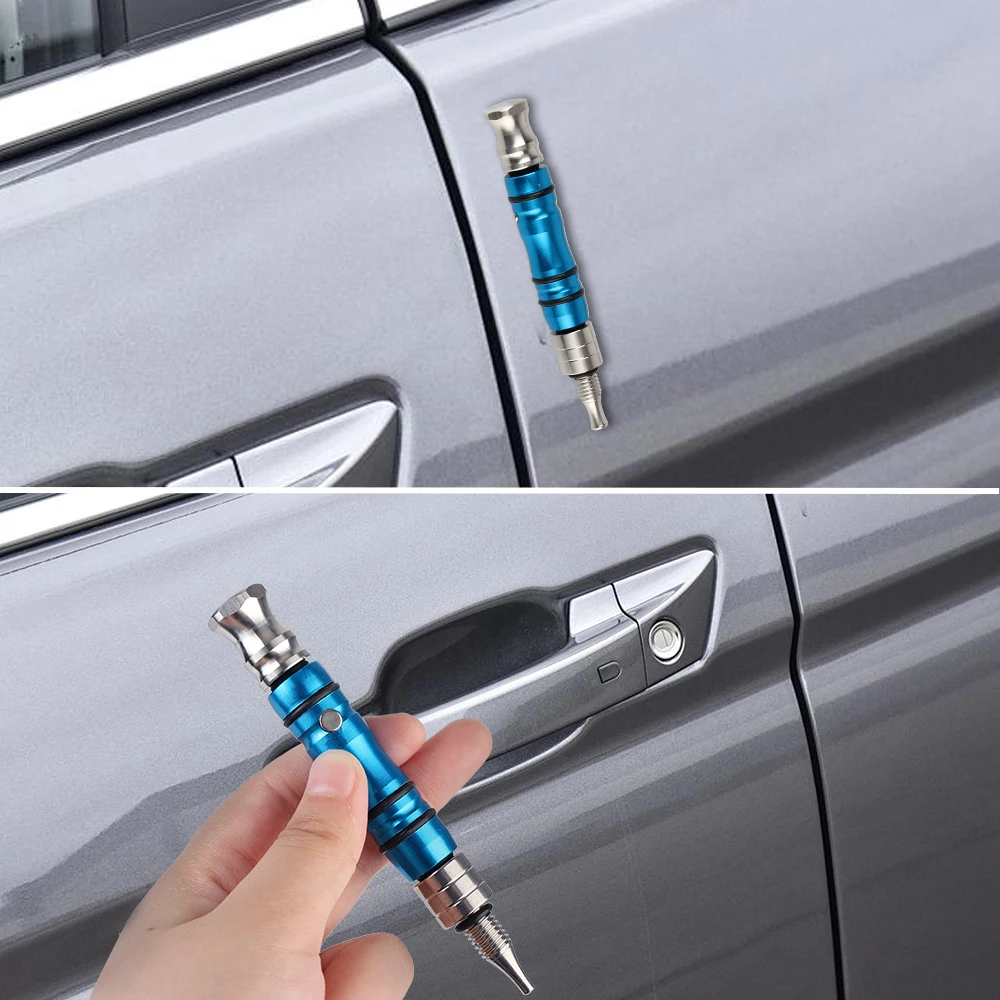 Car Dent Removal Tools Hammer Tips Detachable 4 In 1 Tap Down Kit With Magnet Tapper Alloy Garage Tools Automotive Accessories