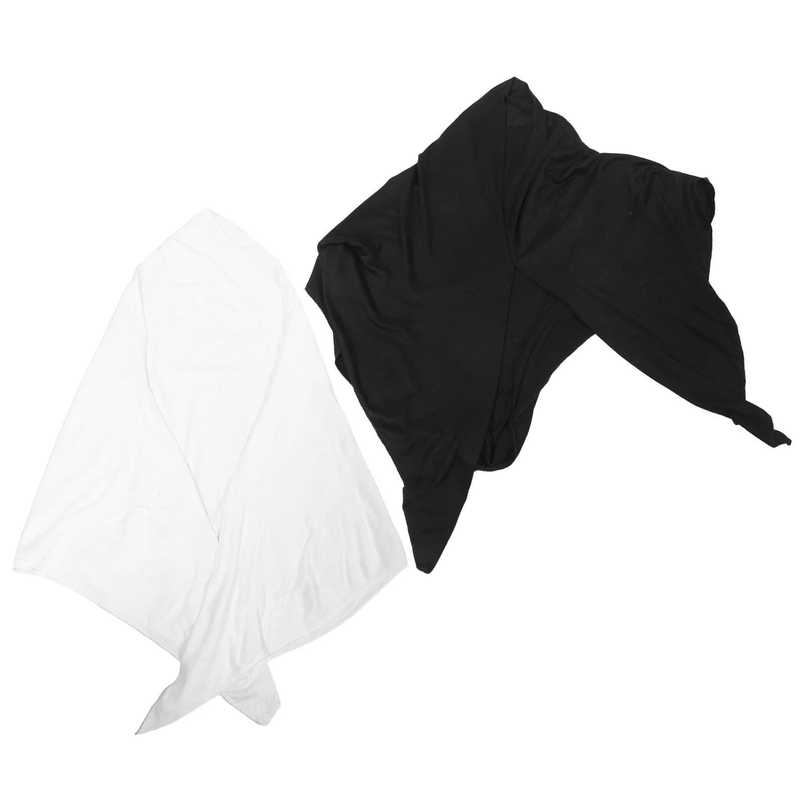 

2pcs Middle East Ladies Hijab Scarf 26.72X26.72 Inch Soft Lightweight Muslim Headscarf For Women Prayer Shawl Turban Cap Hijab