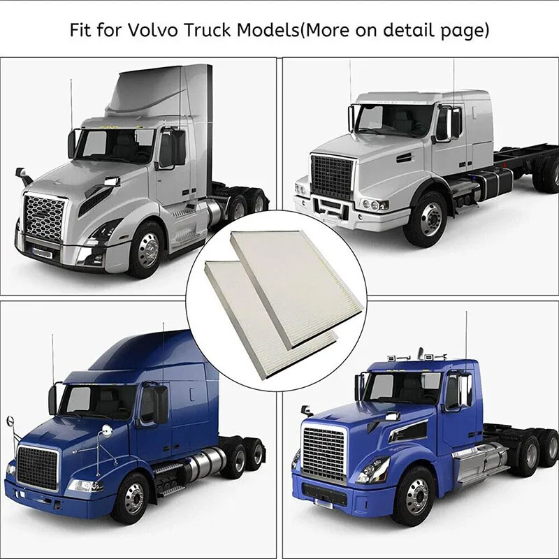 AF26405 P606555 CAF24000 PA4681 2191P606555 فلتر هواء المقصورة لنماذج فولفو 2003-Up VNL VNL64T 780 770 670 630 430 جميع VT880's #6