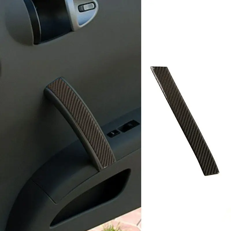 Soft Carbon Fiber Accessories Car Interior Door Handle Pull Cover Trim For Nissan 350Z 2003 2004 2005 2006 2007 2008 2009