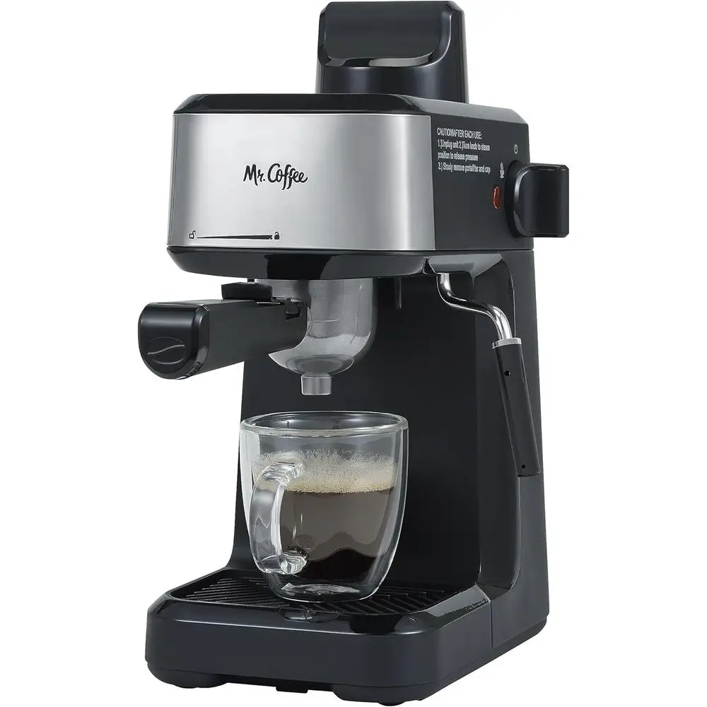

4-Cup Espresso Puccino and Latte Machine with Stainless Steel Frothing Jug