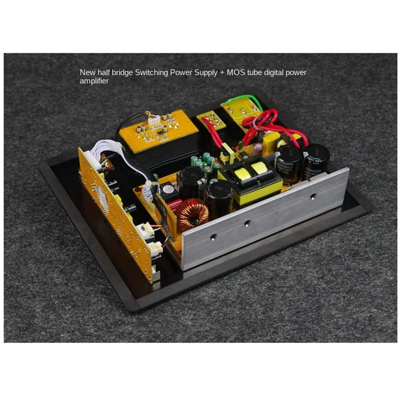 220V HIFI Mono 350W Heavy Duty Subwoofer Digital Active Amplifier Board Pure Bass Home Audio System EU-Plug Durable