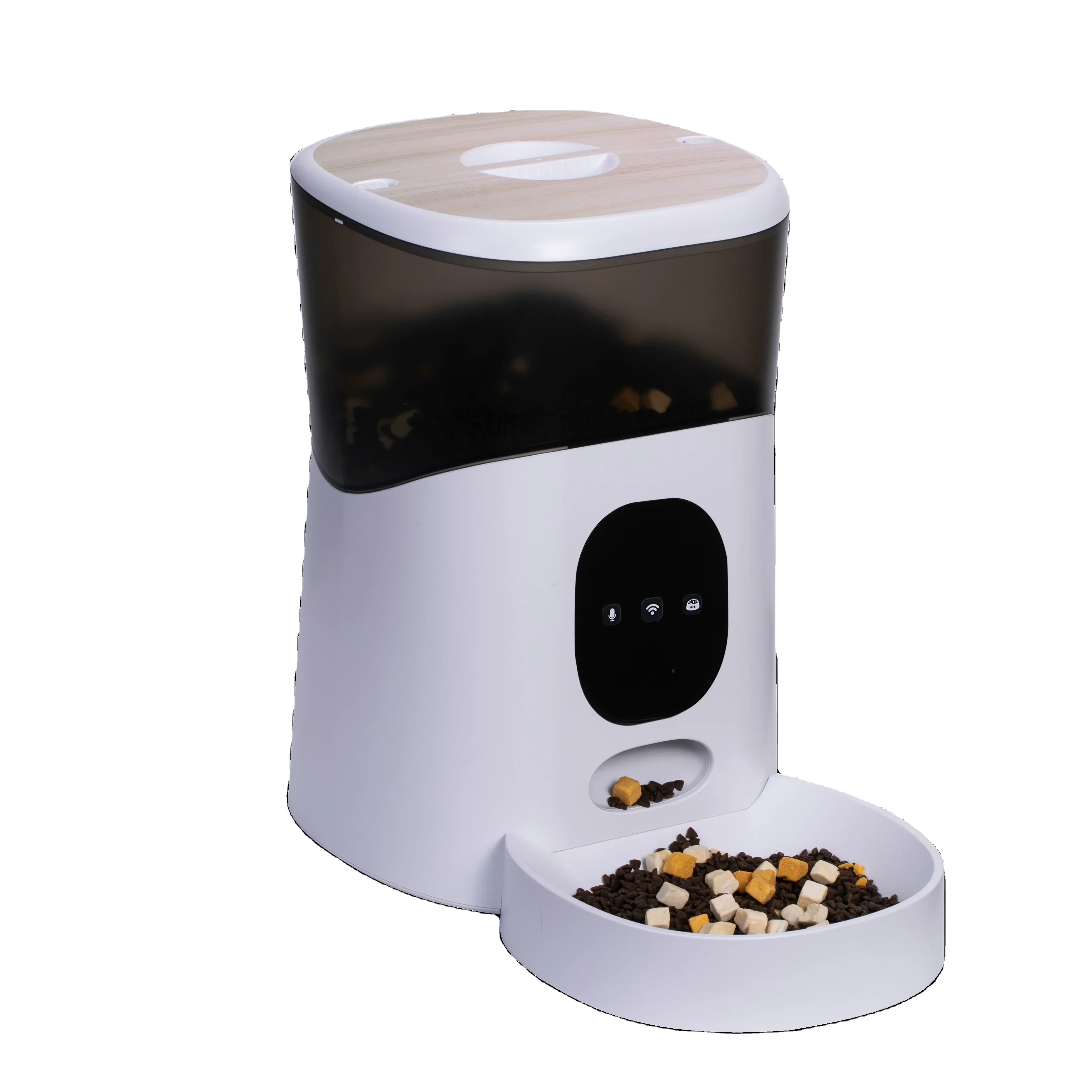 High quality Mobile Phone App Remote Control Microc wifi connect auto timed automatic smart pet feeder food container dispenser