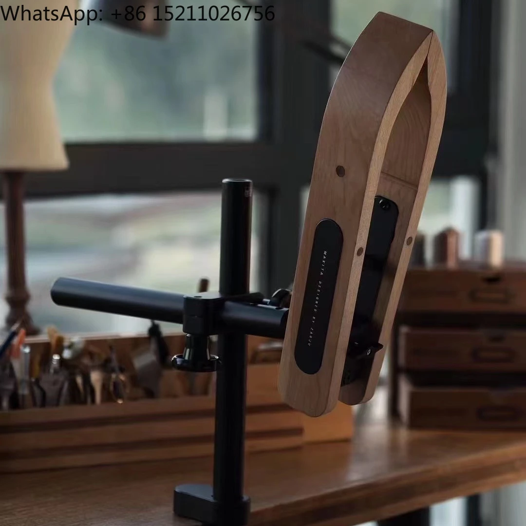 Hand Sewing Black Walnut Clip Leather Craft Fixture Ash Wood Leather DIY Stitching Fixation Tools MAXITA Stitching Pony