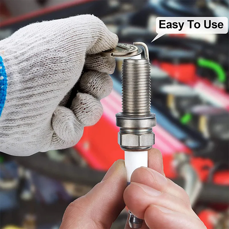 Picture 5: Coin- Type 0.6-2.4mm 0.02-0.10 Inch Spark Plug Gap Gauge Measurement Tool Range Spark Plug Gage Caliber Measuring Tool
