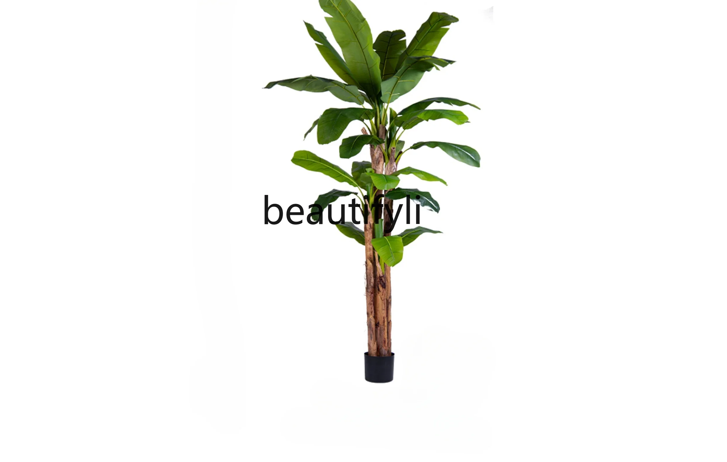 High-end plantain tree simulation green plant indoor large bionic fake tree plant potted landscaping decorative ornament