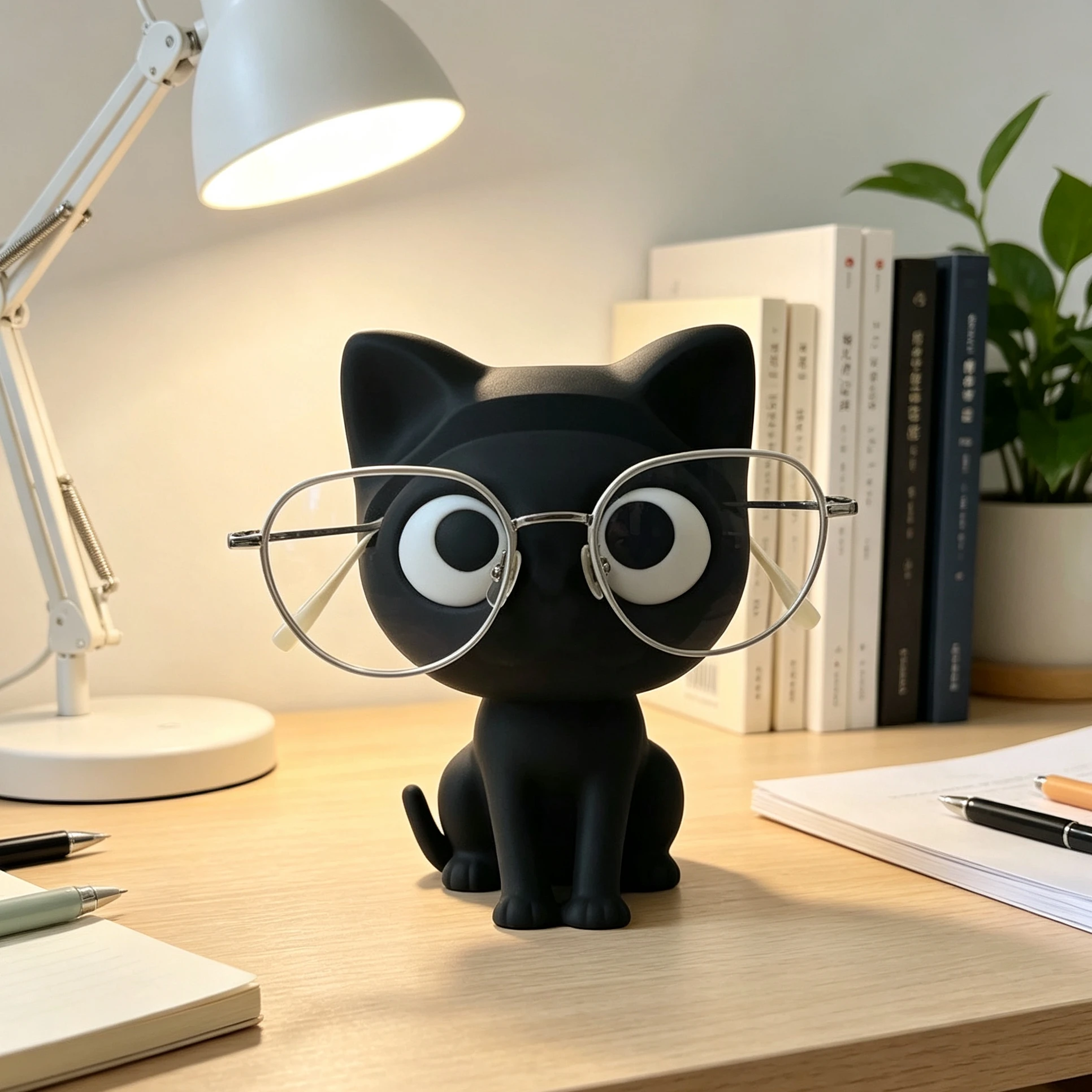 Cute Cat Eyeglass Show Holder Plastic Non-slip Desk Organizer Glasses Stand Display Desktop Storage Ornaments Decor 3D Print