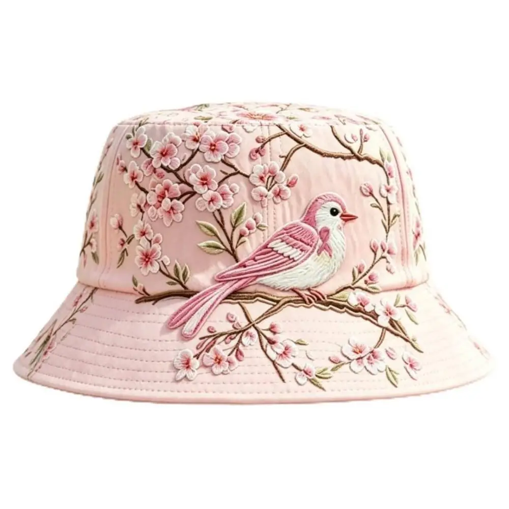 Breathable Garden Morning Cap Soft Cotton Adjustable Sports Sun Hat Animal Pattern Hummingbird Flowers Baseball Cap Daily Travel