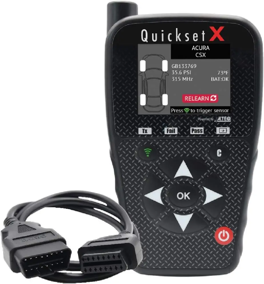 أداة تشخيص ضغط الإطارات QuickSet X لجميع المواسم لميكانيكي إصلاح صيانة السيارات يستخدم قطع غيار وإكسسوارات السيارات