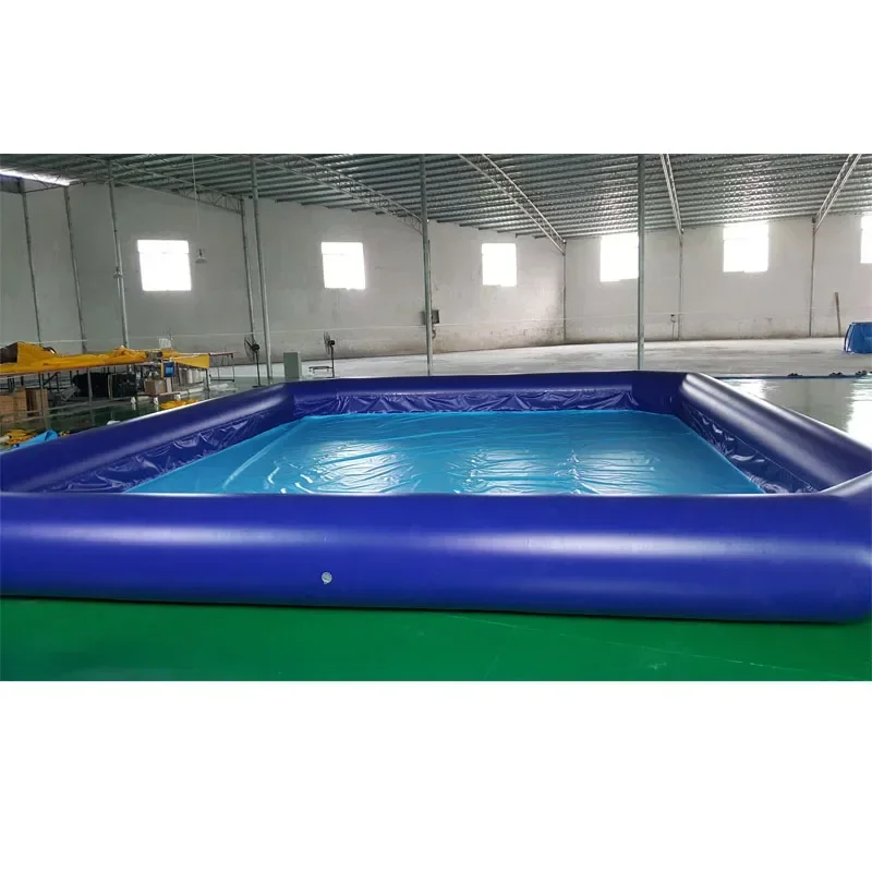 

Ready To Ship Commercial Blue Pvc Inflatable Swimming Pool For Kids