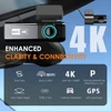 車 DVR 4K 3840*2160P WIFI GPS ダッシュカム ミニカメラ フロントおよびリア デュアルレンズ ダッシュカム ブラックボックス ビデオ ドライブ レコーダー ナイトビジョン 3