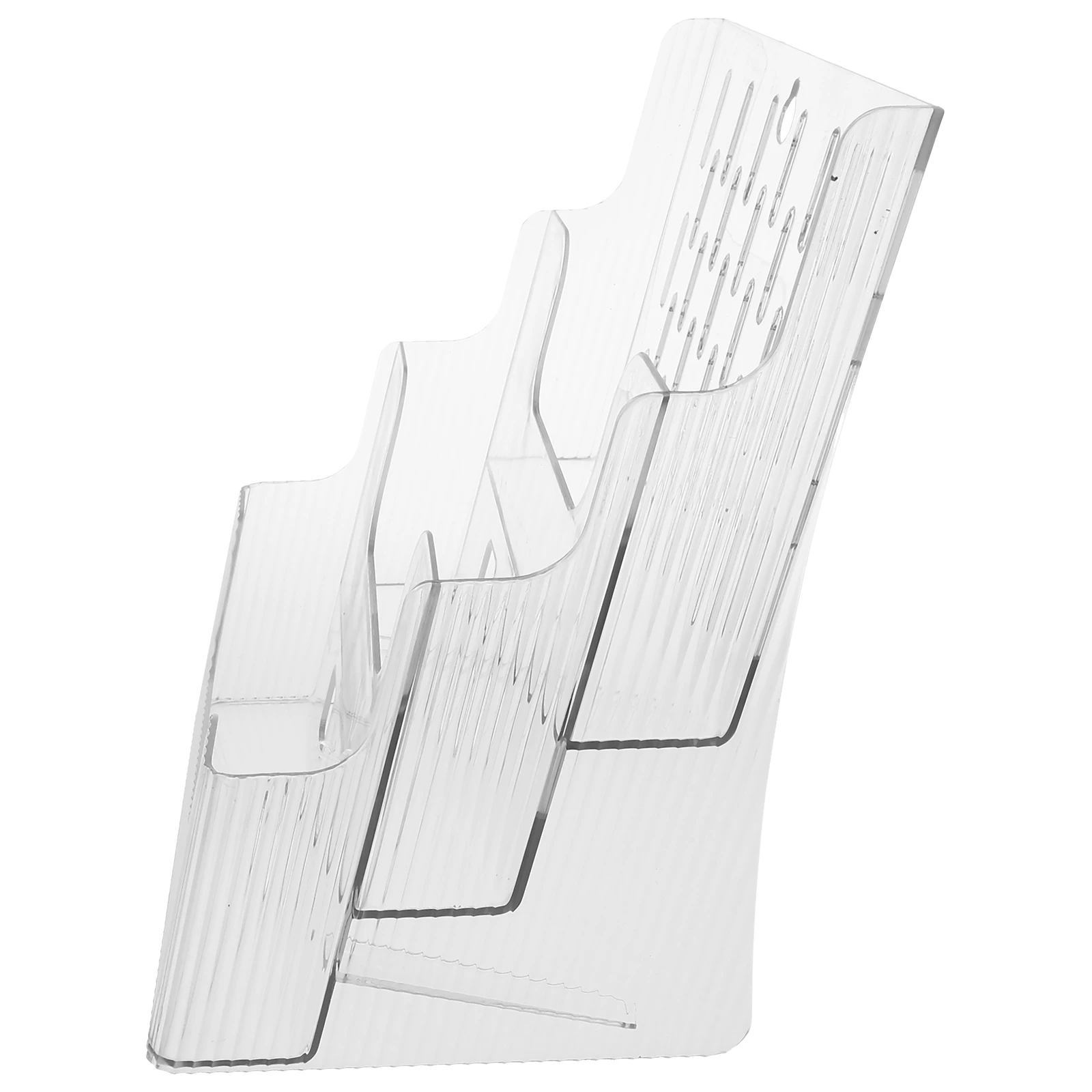 

Acrylic Desktop File Organizer Transparent Multi-Layer Sloping Design Document Holder File Folder Storage Stand