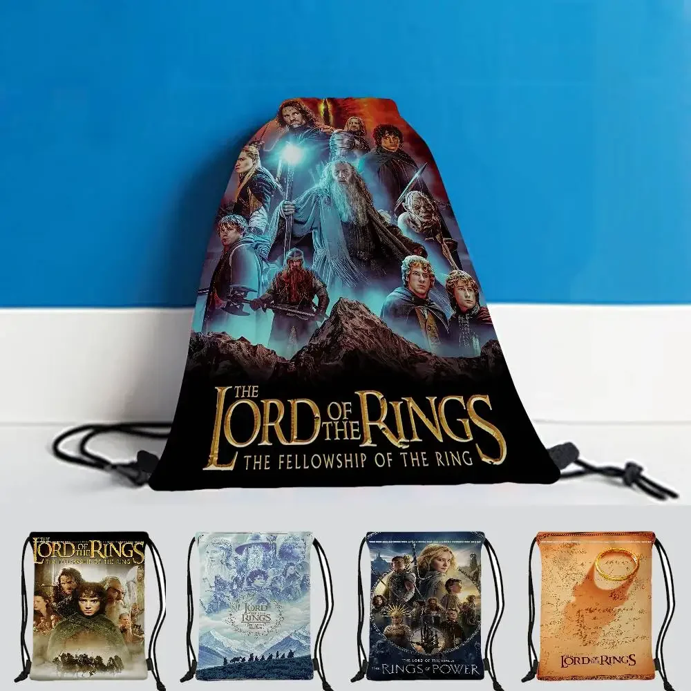 حقيبة ظهر كلاسيكية T-The L-Lord O-Of T-The R-Rings Fantasy Movie قطعة واحدة برباط، حقيبة ظهر برباط قابلة للتعديل