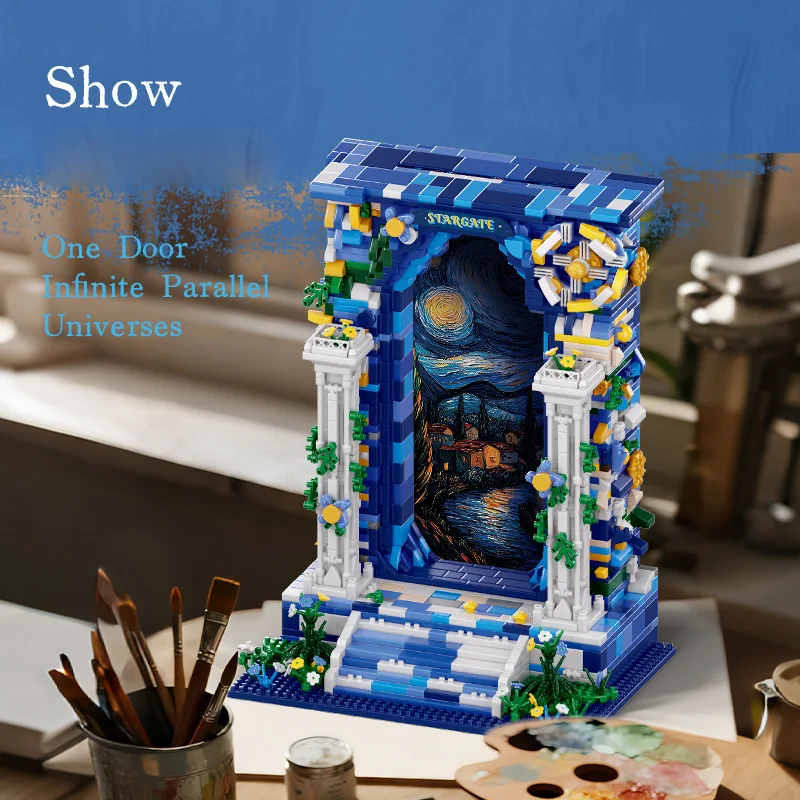 

Идея «Звездная ночь», мини-блок «Звездная ночь», 3D рамка Фете, наборы строительных моделей, художественные строительные кирпичи, развивающие игрушки для подарков