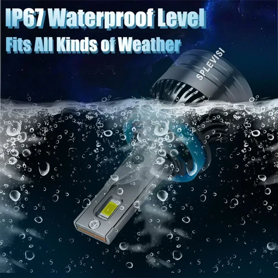 2Pcs White H7 led Car Headlight 6000K Replacement Bulb 12v For Mini One Cooper (R50, R53) 2001 2002 2003 2004 2005 2006