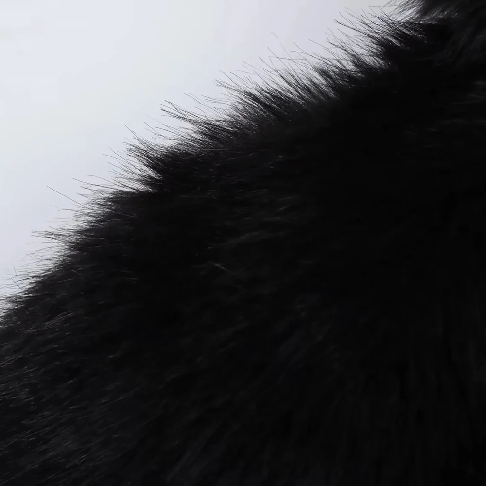 TWOTWINSTYLE Solid Loose Chic Fur Jackets For Women O Neck Long Sleeve Casual Minimalist Elegant Coats Female Fashion Style New