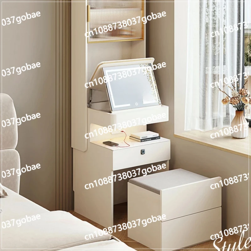 Zf bedside table, dresser, integrated small apartment, bedroom corner, multi-functional flip-top makeup table