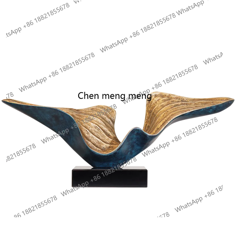 

Modern ornaments Office abstract sculpture next to TV cabinet in entrance Light luxury art decoration