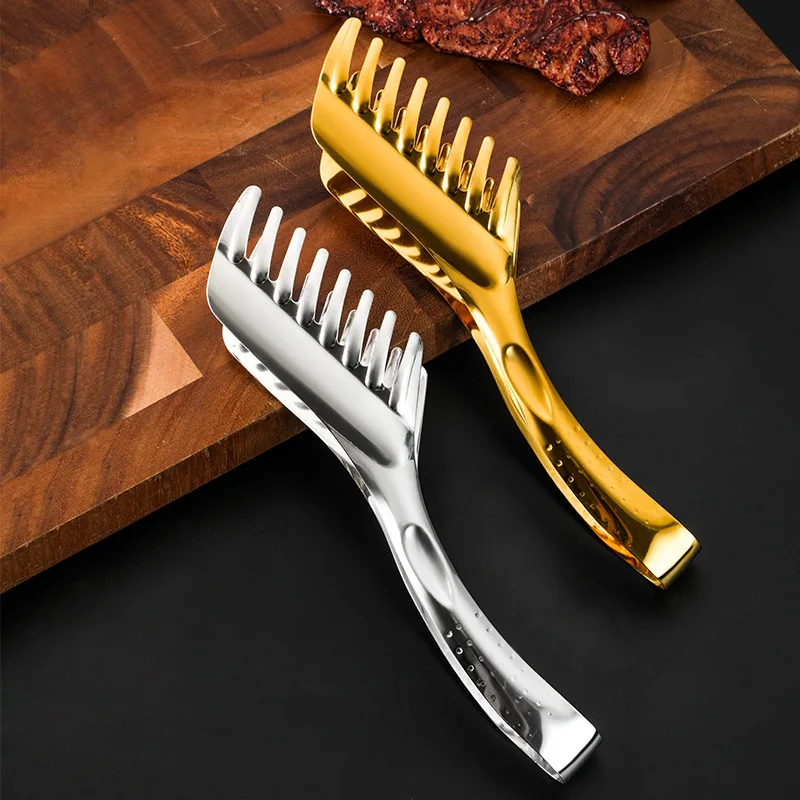 Creative Excavator Shovel Modelling Stainless Steel Pasta Barbecue Clip Spaghetti Cake Food BBQ Tongs 2pc/lot