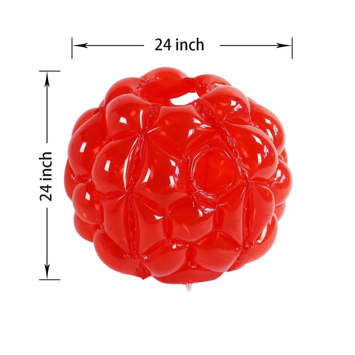 Boule à bulles gonflable pour enfants, PVC souple, bleu, rouge, jeu de plein air familial adulte, balle jouet de sport