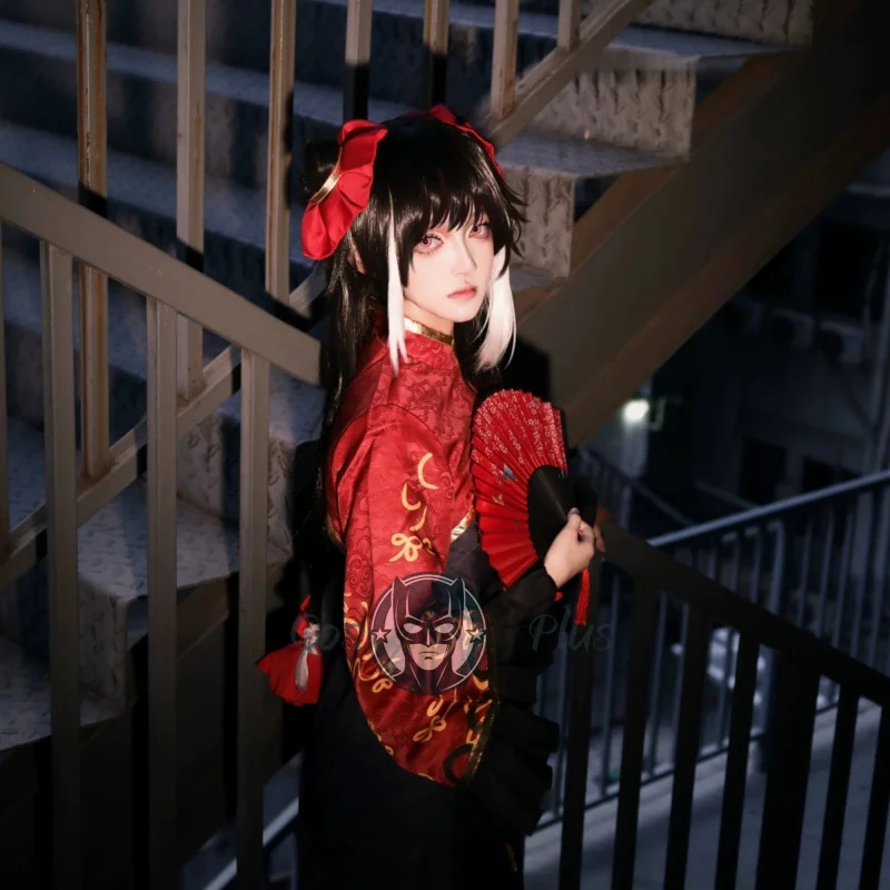 บริษัทลิมบัส ‌   เจีย ซีชุนคอสเพลย์อะนิเมะเครื่องแบบชุดกี่เพ้าสีแดงชุดฮาโลวีนปาร์ตี้คาร์นิวัลผู้ชายผู้หญิงเสื้อผ้าชุด