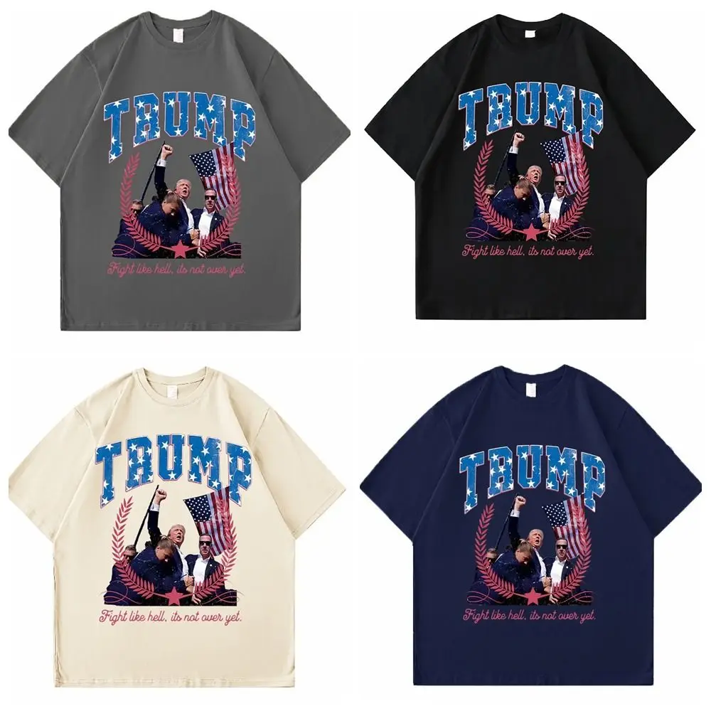 New Donald Trump T-Shirt O-Neck Casual Short Sleeve Cotton Tees Unisex